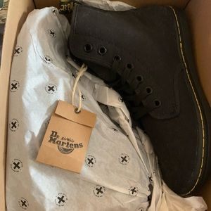 Dr. Martens Air Ware canvas lace up boot. NWT in box. Size 6.